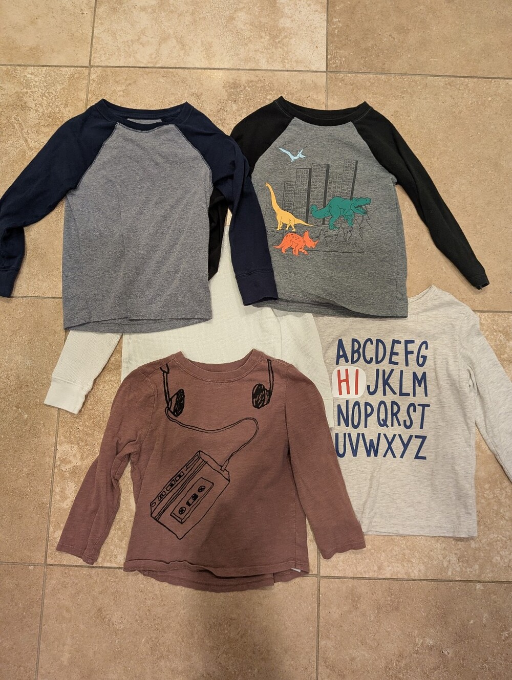 GREAT LOT Cat & Jack, Art Class Long-Sleeve T-shirts- 4T